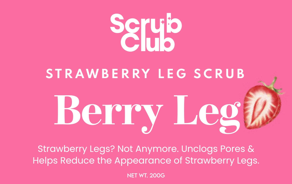 Scrub Club Strawberry Leg Scrub 200G