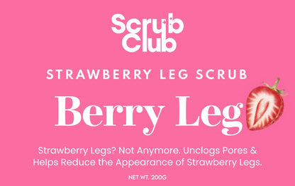 Scrub Club Strawberry Leg Scrub 200G